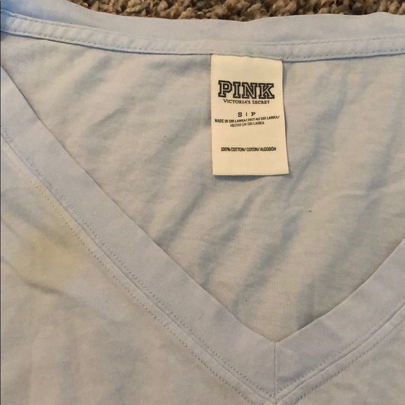 PINK Long Sleeve Pocket Tee - Picture 3 of 3